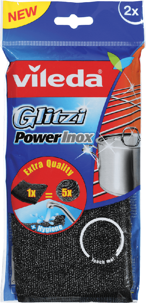 Vileda Glitzi, სახეხი ნეჭა-ღრუბელი, 2 ც.