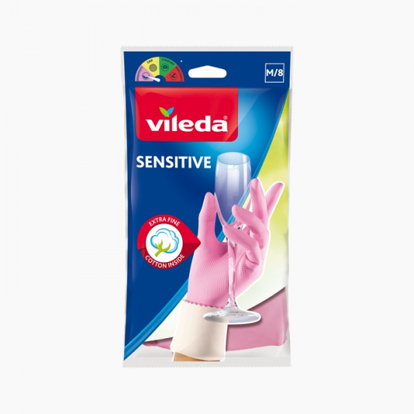 Vileda Sensitive, სილიკონის ხელთათმანი, M.