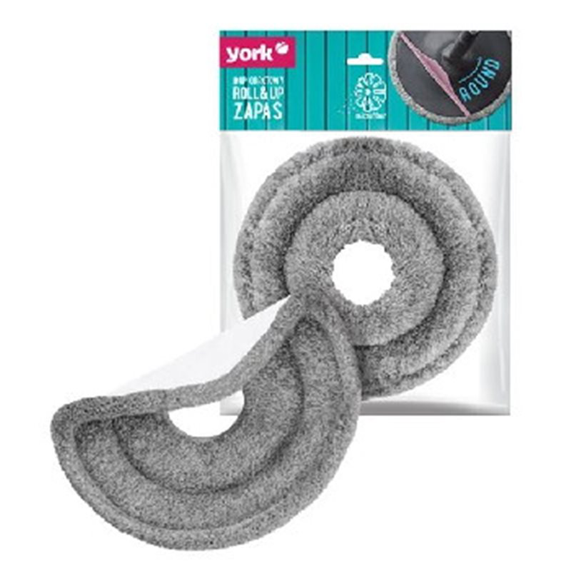 York Roll & Up, იატაკის საწმენდი მბრუნავი მოპის სათადარიგო ტილო.