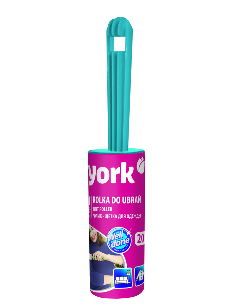 York, ქსოვილის საწმენდი გორგოლაჭი-ჯაგრისი.