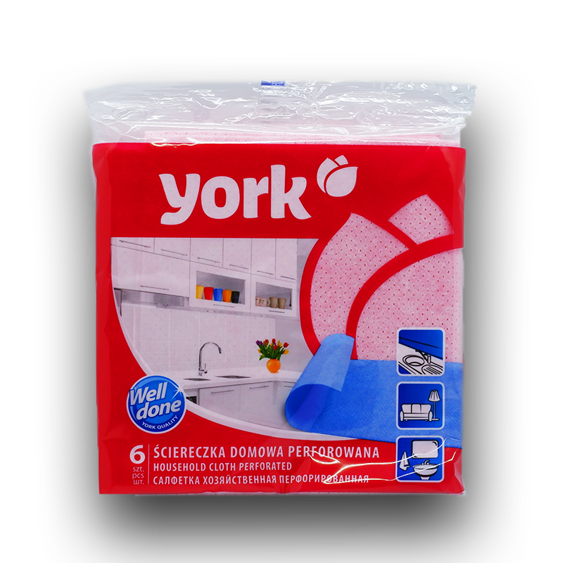 York, საწმენდი ტილო, ვარდისფერი, 34x35 სმ, 6 ც.