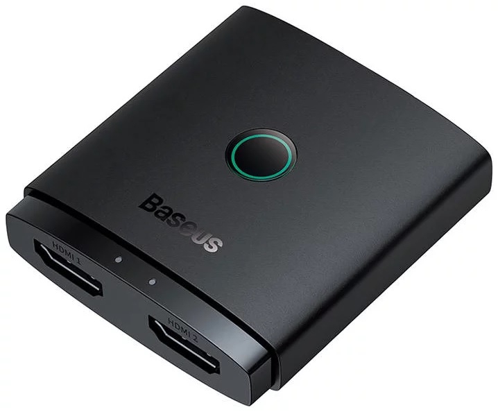 ადაპტერი Baseus AirJoy Series HDMI Switch 2-in-1 Adapter Black