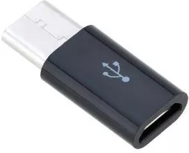 ადაპტერი Forever microUSB to USB Type-C Universal Adapter Black