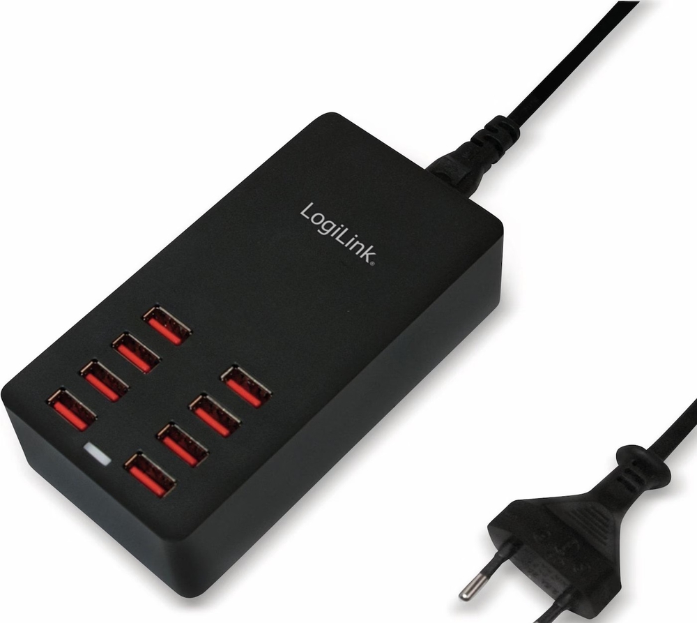 ადაპტერი LogiLink PA0140 USB-A Table Charger Black