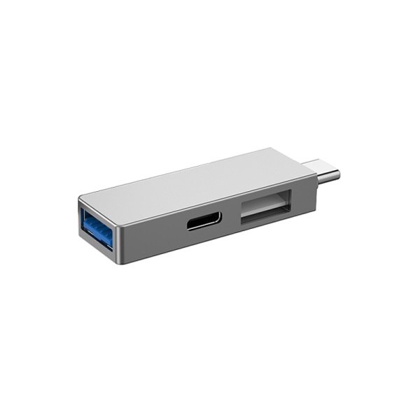 ადაპტერი WiWU T02 Pro USB Type-C Hub Gray