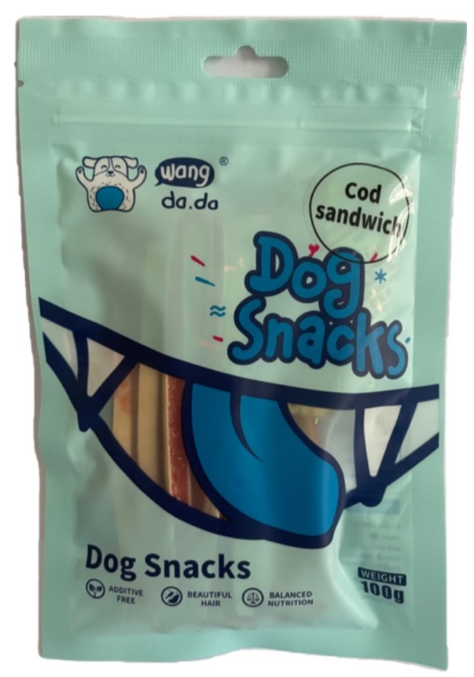 ბაგიკო, ძაღლის სასუსნაო ვირთევზის არომატით, 100 გრ.