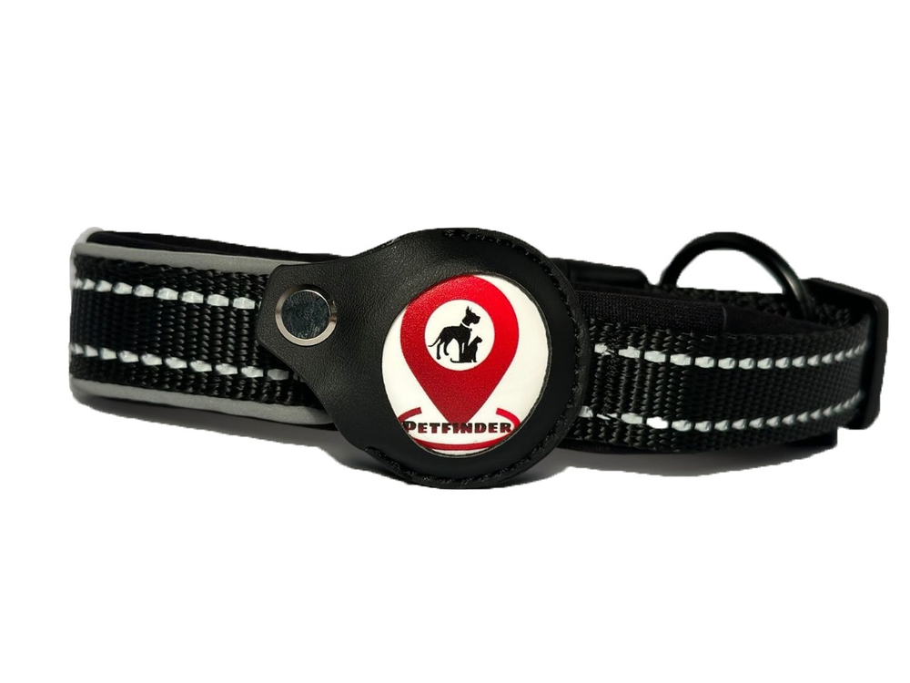 ძაღლის საყელური Petfinder Dog Collar Large Black