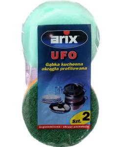 Arix Ufo, ჭურჭლის საწმენდი მრგვალი ღრუბელი, 2 ც.