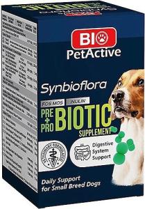 BioPetActive, Synbioflora, აბები პატარა ჯიშის ძაღლებისთვის, 60 ტაბლეტი, 30გრ