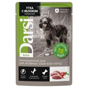 Darsi, ძაღლის საკვები იხვის ხორცით და ვაშლით, 85 გრ