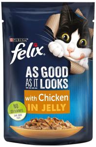 Purina Felix, კატის სველი საკვები, ქათამი, 75 გრ