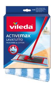 Vileda Active Max, იატაკის საწმენდი ჯოხის (მოპის) სათადარიგო ტილო.