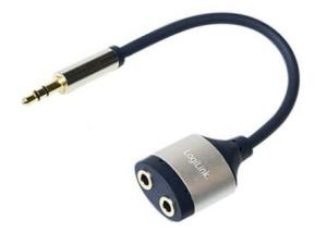 აუდიო ადაპტერი LogiLink CA1100 3.5mm Audio Splitter Black