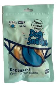 ბაგიკო, ძაღლის სასუსნაო ქათმის და ყველის არომატით, 100 გრ.