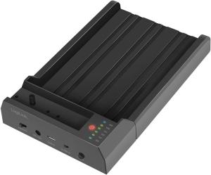 მყარი დისკის დოკი LogiLink QP0031 Mobile Quickport for M.2 NVMe or SATA SSD/HDDs Docking Station Black