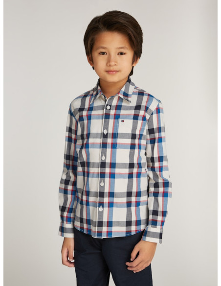 ბავშვის პერანგი/ბლუზი TOMMY HILFIGER - CHECK  REGULAR SHIRT LS