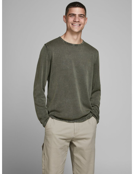 კაცის სვიტერი Jack & Jones - JJELEO KNIT CREW NECK NOOS