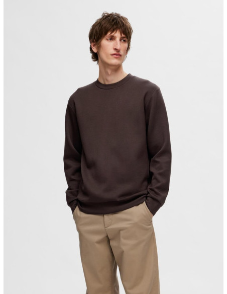 კაცის სვიტერი SELECTED HOMME - SLHEMANUEL SOFT CREW NECK SWEAT NOOS