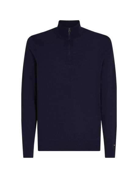 კაცის სვიტერი Tommy Hilfiger - DC FINE GAUGE MERINO ZIP MOCK