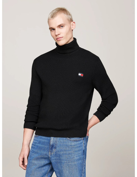 კაცის სვიტერი Tommy Jeans - TJM SLIM XS BADGE ROLLNECK