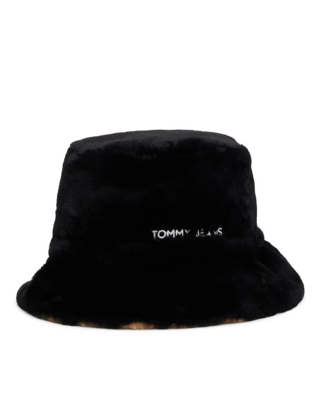 ქალის ქუდი Tommy Jeans - TJW LINEAR FUR BUCKET HAT