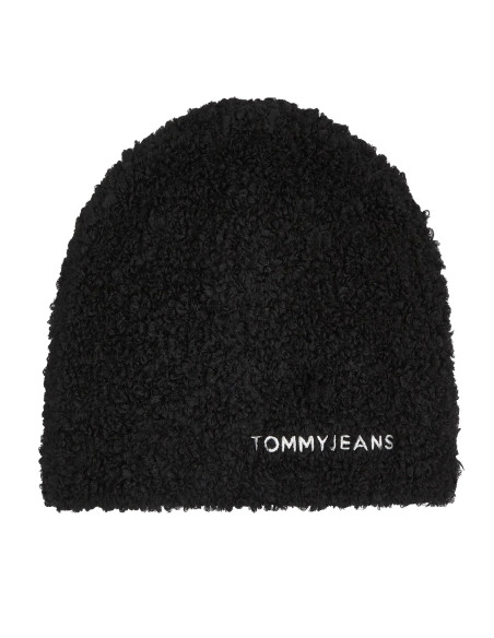 ქალის ქუდი Tommy Jeans - TJW LINEAR LOGO TEDDY BEANIE