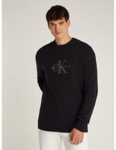 კაცის სვიტერი CALVIN KLEIN - CHENILLE MONOLOGO SWEATER