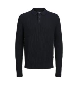 კაცის სვიტერი Jack & Jones - JJPANNEL KNIT POLO AW24