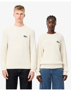 კაცის სვიტერი Lacoste - Ribbed Cotton Badge Sweater