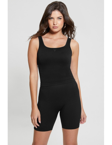 მაისურები GUESS - SARA RIB-SEAMLESS TOP