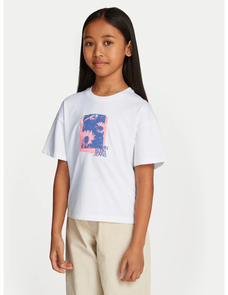 მაისური CALVIN KLEIN - FLOWER GRAPHIC SS T-SHIRT
