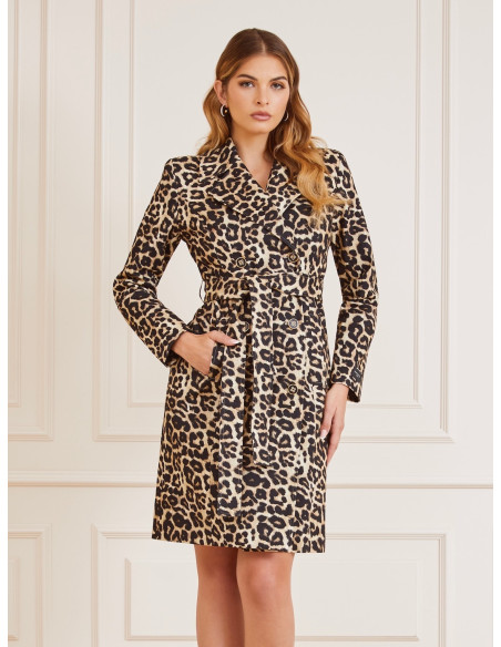 ქურთუკი GUESS - JENNIFER TRENCH PRINTED