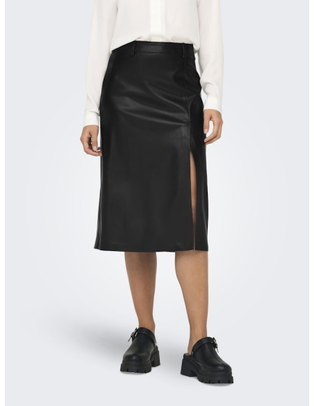 ქვედაბოლო ONLY - ONLMAGGA FAUX LEATHER SKIRT OTW