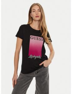 მაისურები GUESS - SS CN FLOCKED TEE