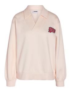 მაისურები Noisy May - NMBELIEVE L/S PATCH POLO SWEAT JRS FWD