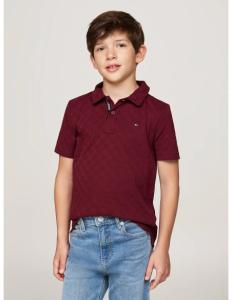 მაისური TOMMY HILFIGER - CHECKBOARD JACQUARD REG POLO SS