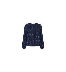 პერანგი Vero Moda - VMLOLLY FUN AOP SMOCK LS TOP EXP