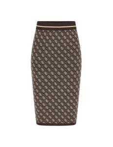 ქვედაბოლო GUESS - LISE 4G SKIRT SWTR