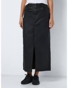 ქვედაბოლო Noisy May - NMKATH NW SLIT LONG SKIRT COATED BL NOOS