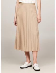 ქვედაბოლო Tommy Hilfiger - FLUID PLEATED MIDI SKIRT