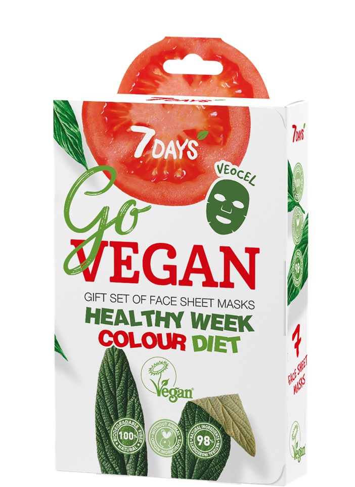 7Days Go Vegan სახის ნიღბების ნაკრები