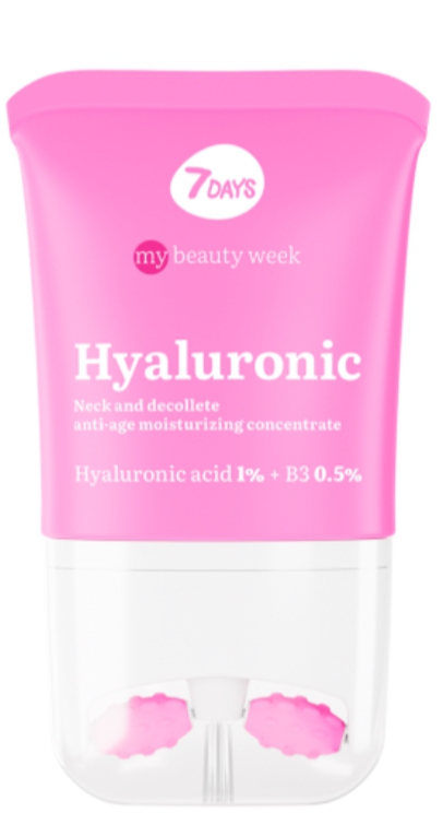 7Days Hyaluronic სახის & დეკოლტეს კრემი მასაჟორით 80 მლ