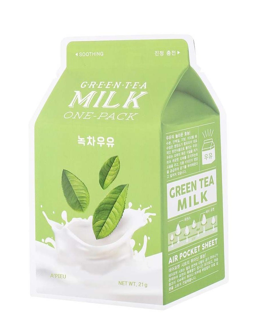 A'Pieu Green Tea Milk სახის ნიღაბი