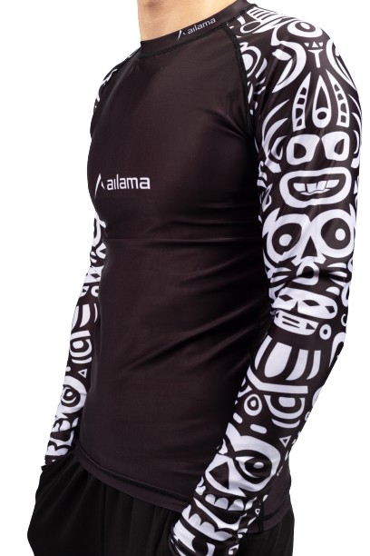 Ailama, UNISEX, სპორტული მაისური, ზომა - Large, Rashguard Aztec