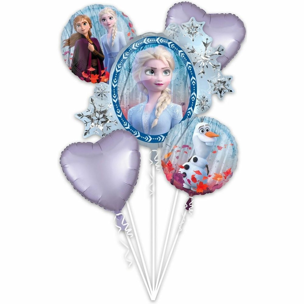 Anagram, ფოლგირებული ბუშტების ნაკრები, Frozen, 5 ც.