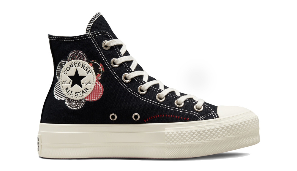 Converse, WOMAN, კედი, ზომა - 36.5 (US 6), Chuck Taylor All Star Lift Platform Crafted Patchwork