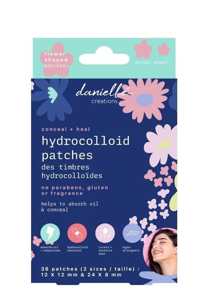 Danielle Creations Hydrocolloid აკნეს შემდგომი ლაქების საწინააღმდეგო პაჩები