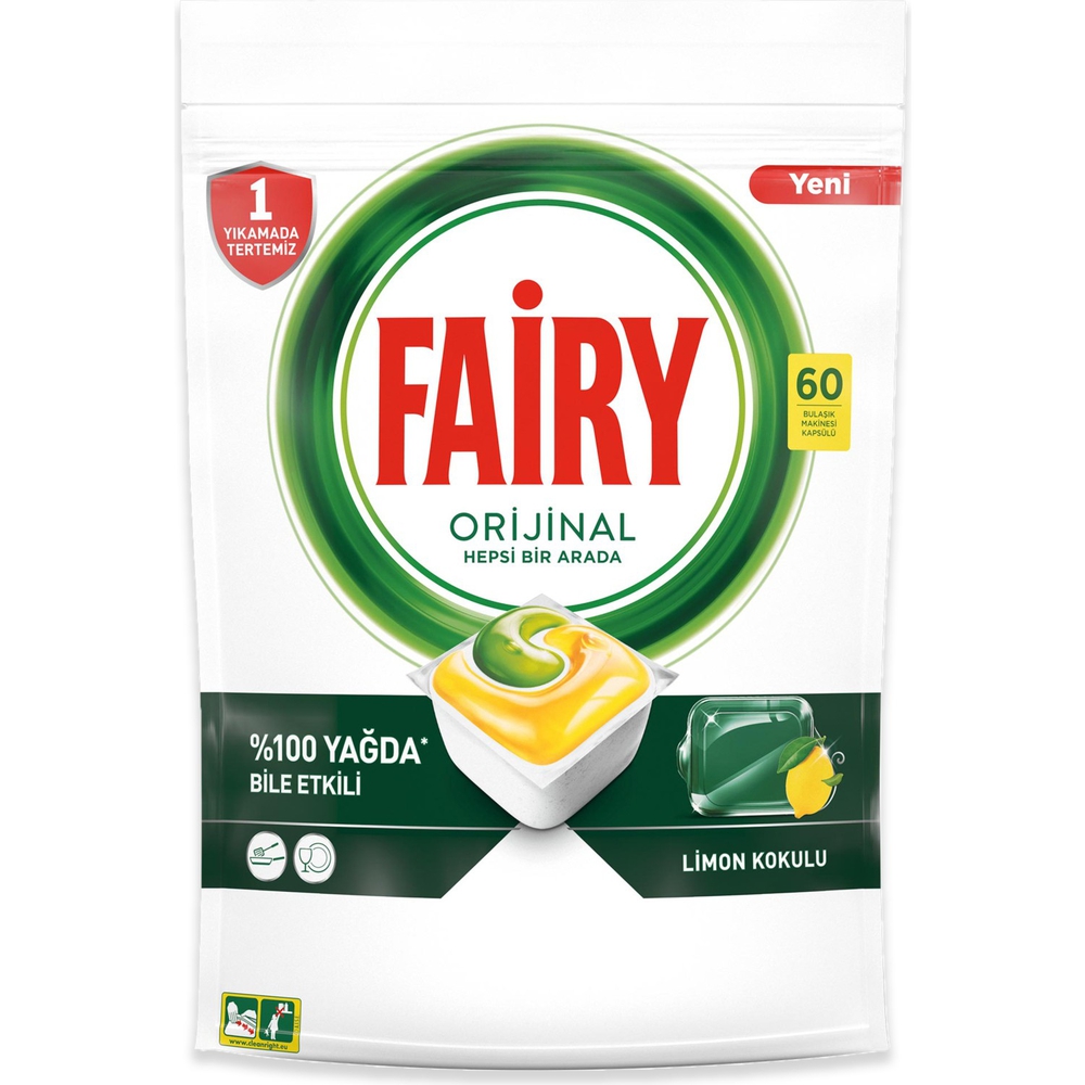 Fairy, ჭურჭლის სარეცხი მანქანის კაფსულა, 60 ც.