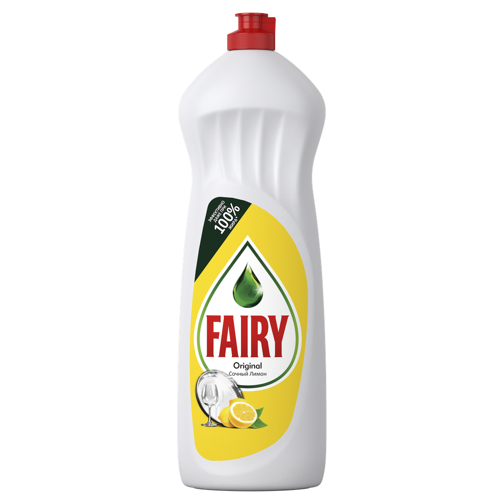 Fairy, ჭურჭლის სარეცხი სითხე, ლიმონი, 1 ლ .