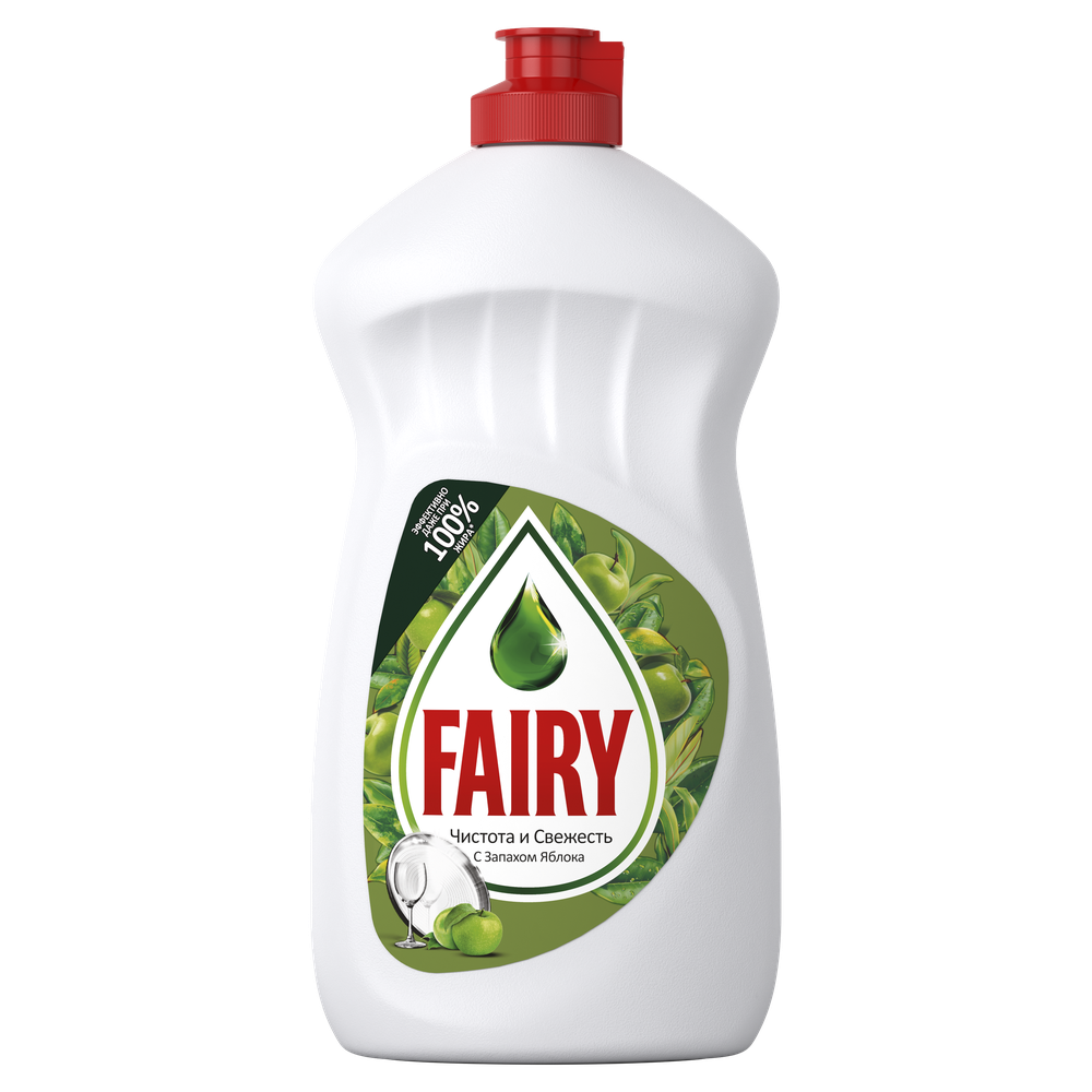 Fairy, ჭურჭლის სარეცხი სითხე, ვაშლი, 450 მლ.